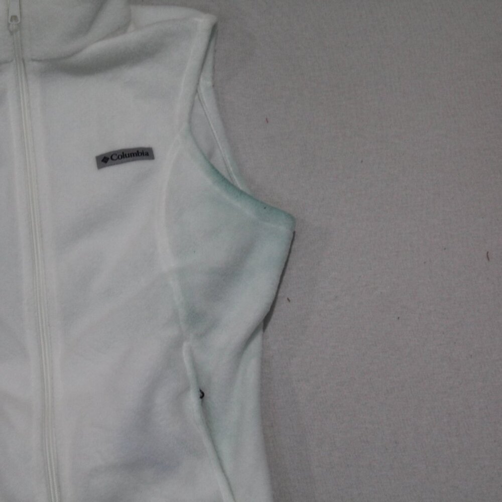Columbia Women White Sweater Vest Sleeveless Size Medium - Picture 5 of 9